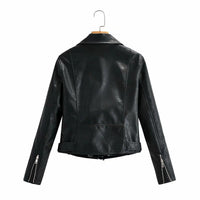 Womens Sophia Genuine Lambskin Biker Leather Jacket