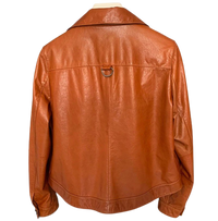 Womens Hazel Front Pocket Tan Genuine Lambskin Leather Jacket