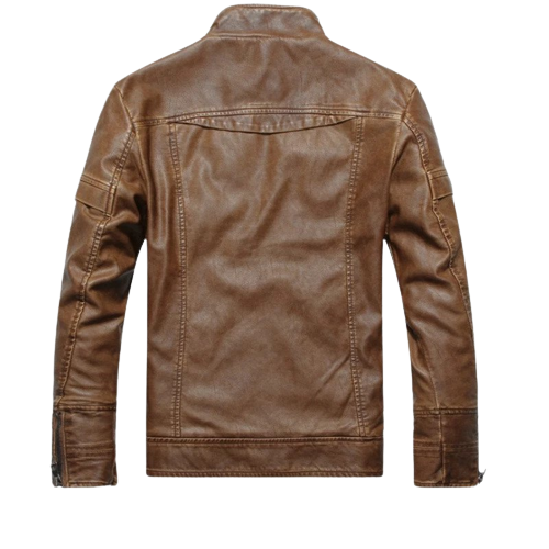 Men's Storm Real Lambskin Leather Bomber Jacket