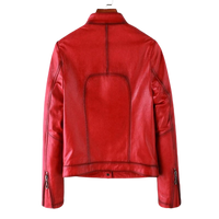 Womens Eleanor Front Pocket Genuine Lambskin Leather Jacket