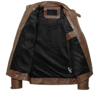 Men's Storm Real Lambskin Leather Bomber Jacket