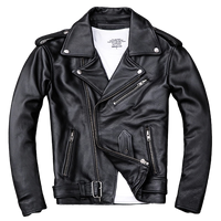 Men's Maxton Real Lambskin Biker Leather Jacket