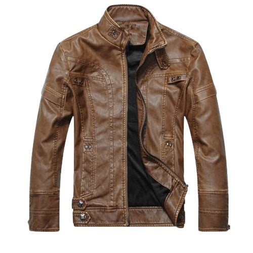 Men's Storm Real Lambskin Leather Bomber Jacket