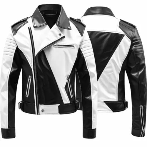 Men’s Biker Leather Jacket – Sleek Motorcycle Style