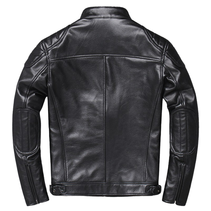 Men's Logan Shoulder Patch Work Real Lambskin Jacket