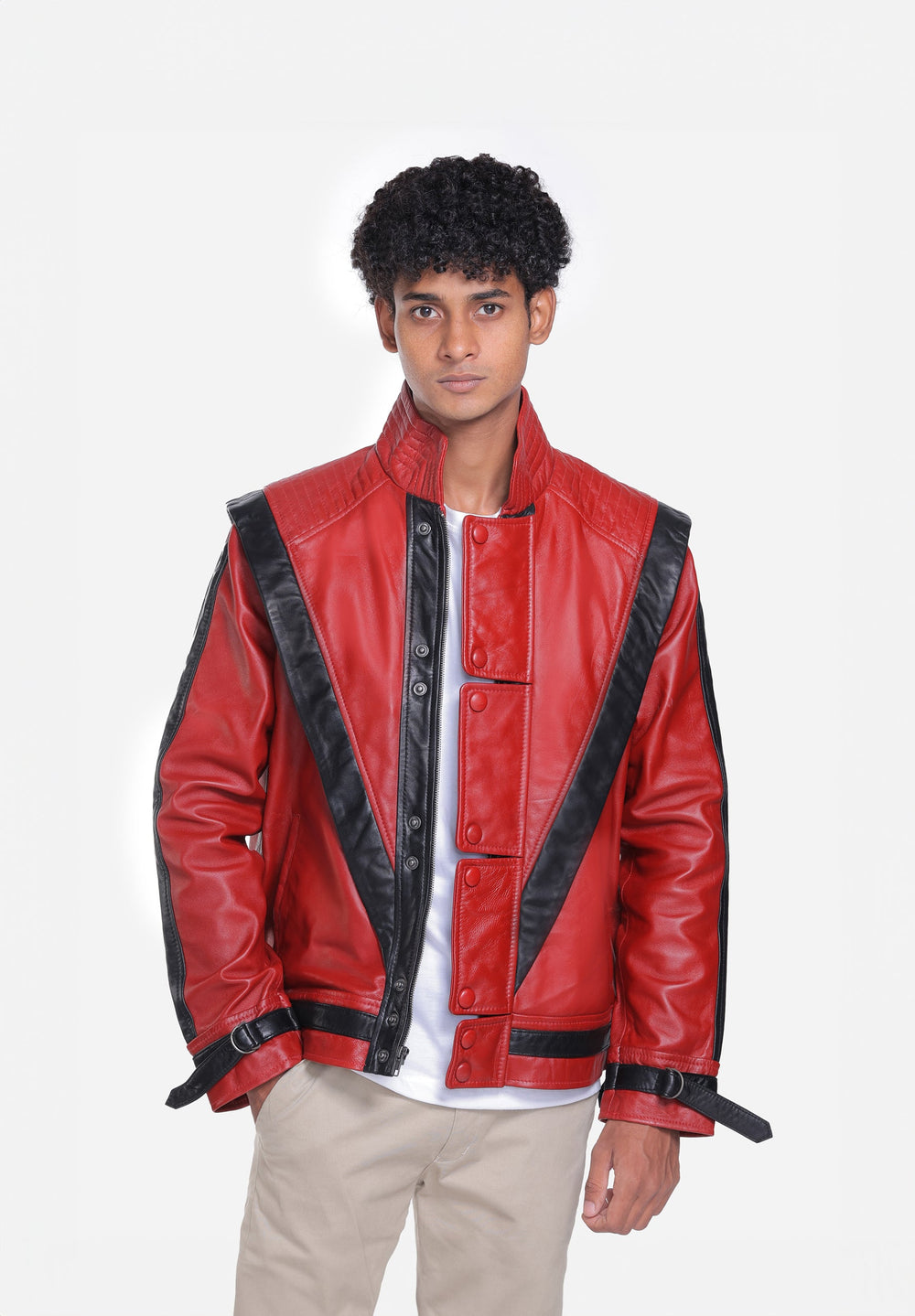 Thriller Red Leather Jacket